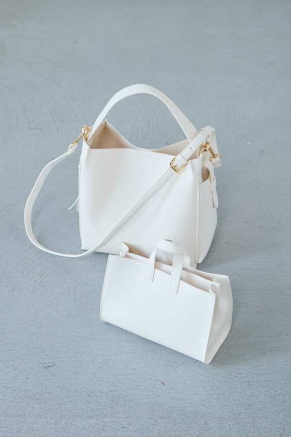 サイドポケットミニトート付きソフトバッグ｜BAG｜レディース
