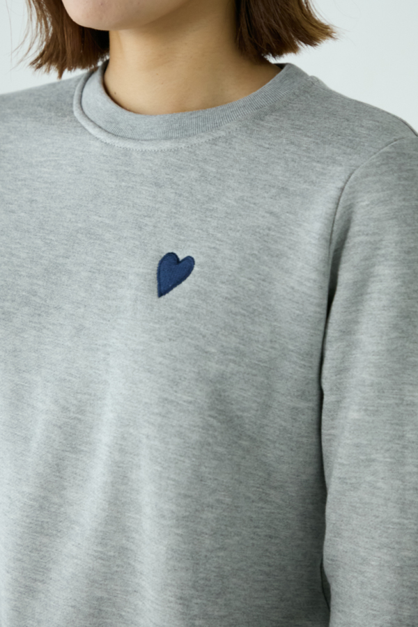 amiparis ハート刺繍スウェット 楽天市場】ハート（ブランドアミ）（スウェット・トレーナー