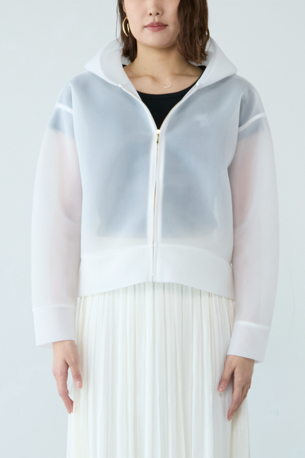 ourhome パーカーM白 美品 シアーダンボールパーカー|TOPS|レディースファッション通販の