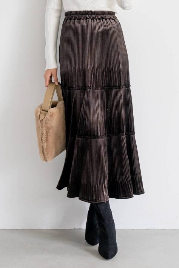 ベロアギャザースカート ベロアギャザースカート｜SKIRT｜レディースファッション通販のM