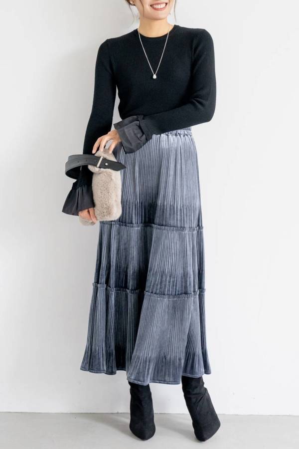 ベロアギャザースカート ベロアギャザースカート|SKIRT|レディースファッション通販のM