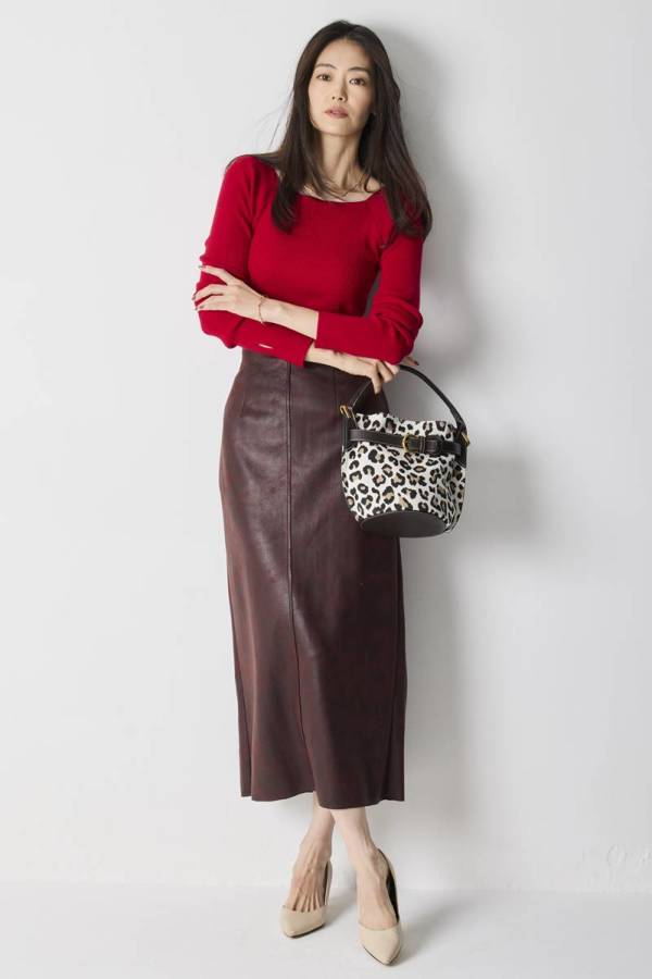 ストレッチレザータイトスカート｜SKIRT｜レディースファッション通販