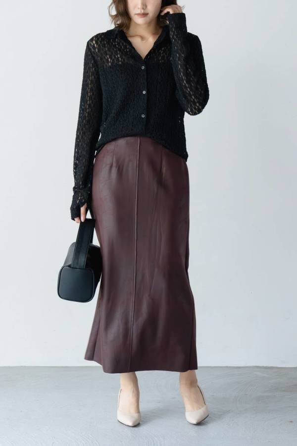ストレッチレザータイトスカート｜SKIRT｜レディースファッション通販