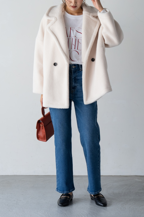 ミクロボアムートンPコート｜OUTER｜レディースファッション通販のM