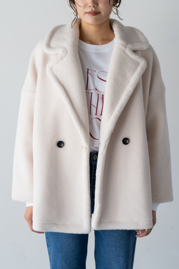 ミクロボアムートンPコート｜OUTER｜レディースファッション通販のM