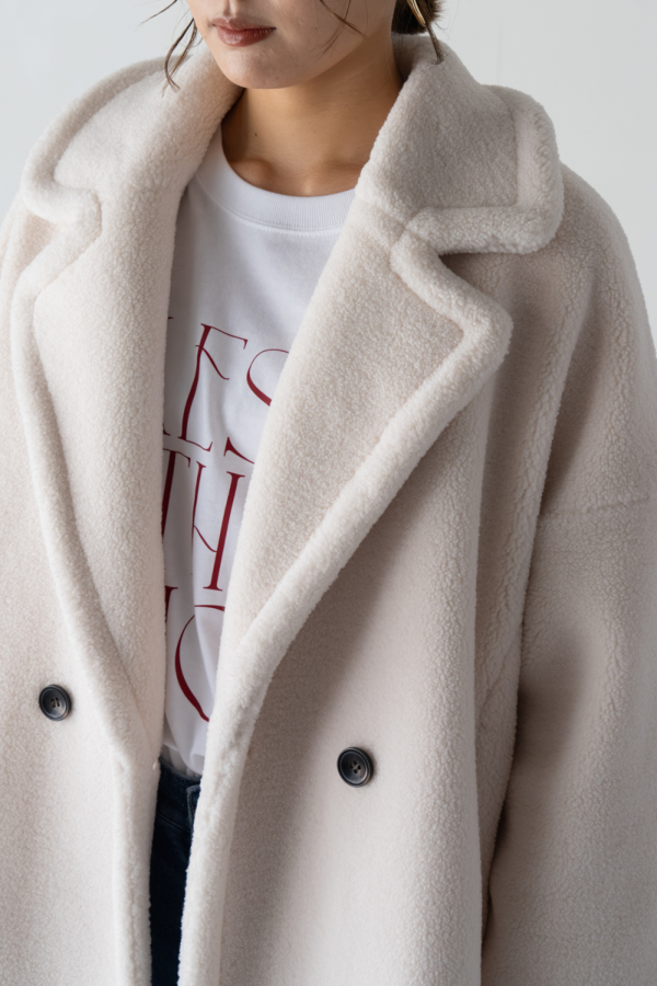 ミクロボアムートンPコート｜OUTER｜レディースファッション通販のM