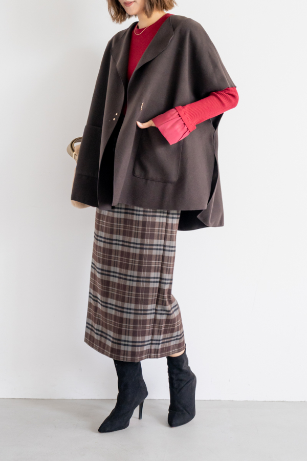 リバーポンチョジレ｜OUTER｜レディースファッション通販のM.deux