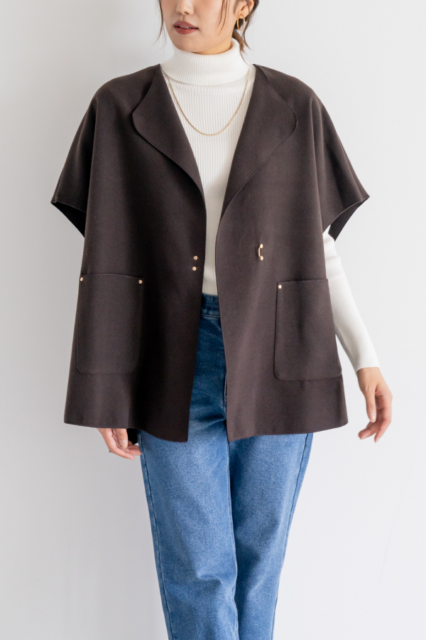 リバーポンチョジレ｜OUTER｜レディースファッション通販のM.deux