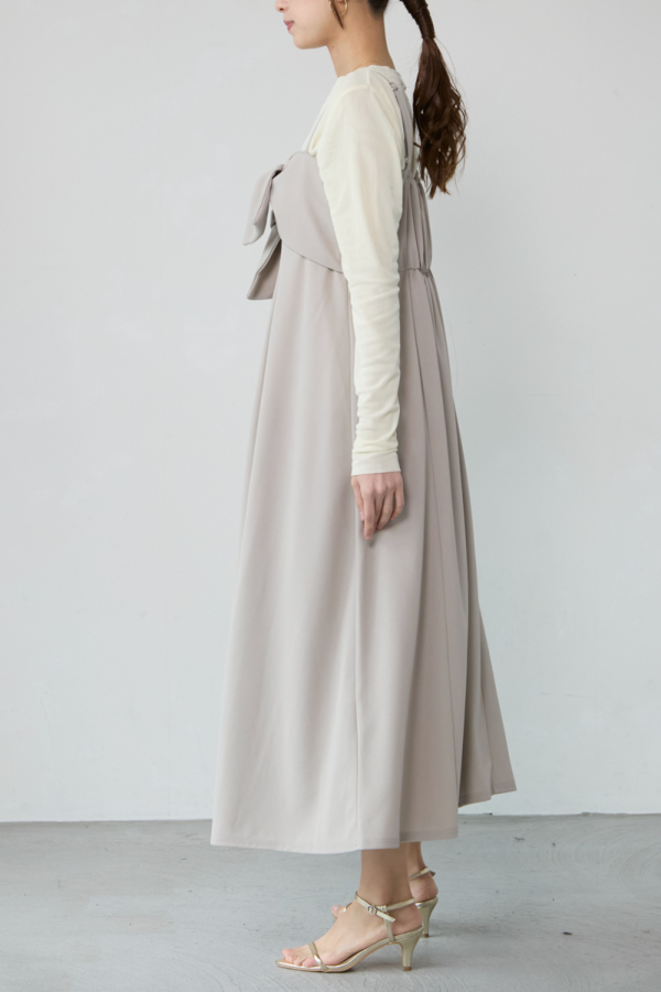 美品¥60,500 フロントリボンワンピース(38 Ｌ) フロントリボンキャミワンピース｜ONE-PIECE｜レディース