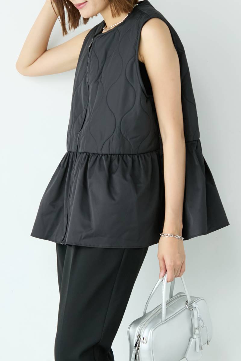 BPN 黒 ダブルジップペプラムベスト ウエストベルト付 楽天市場】【スグ使える10%OFFクーポン発行中】ジムフレックス
