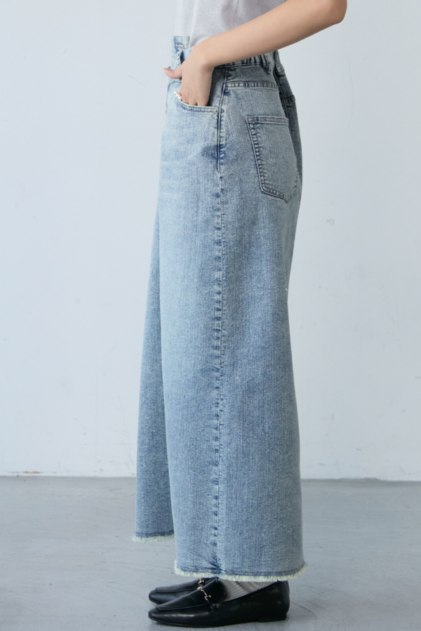 双子可♡美品♡denim dungaree ダメージデニムスカート セール】2wayデニムスタッズスカート（スカート）｜sedacle girl