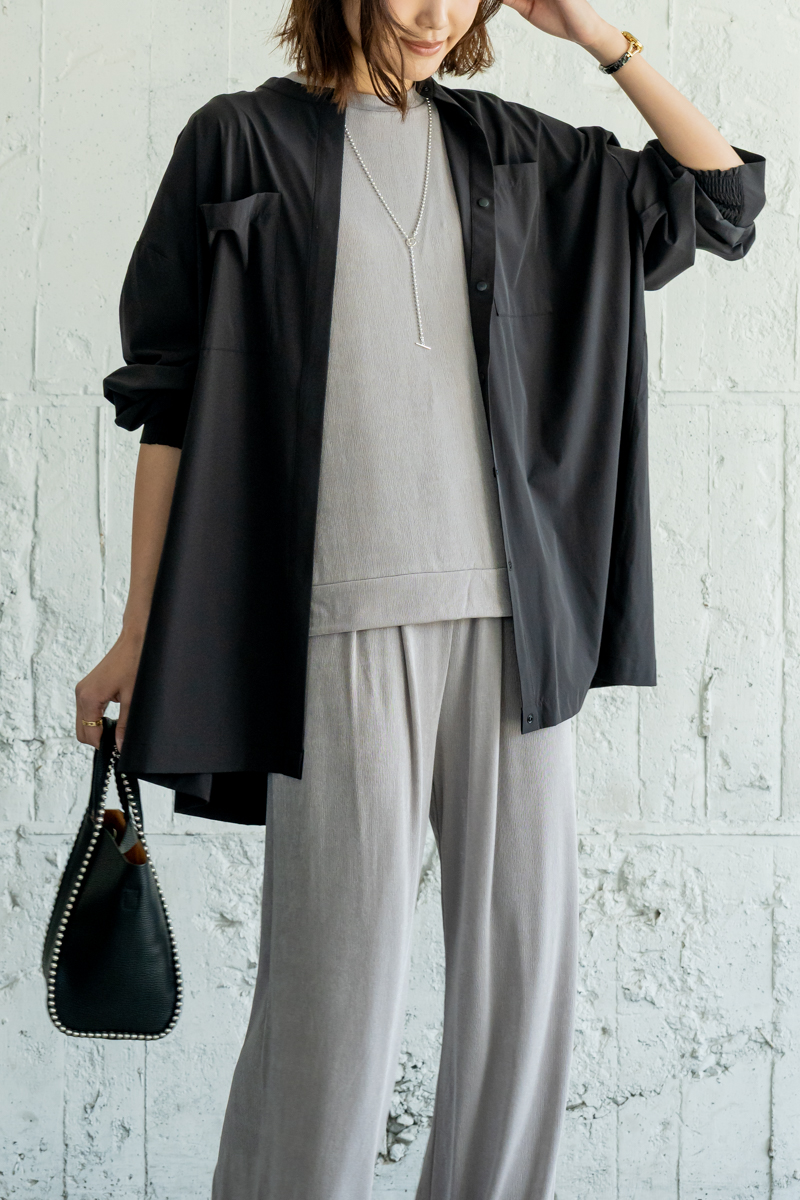 ICE TOUCH》ラッシュガードオーバーサイズシャツ｜TOPS｜レディース