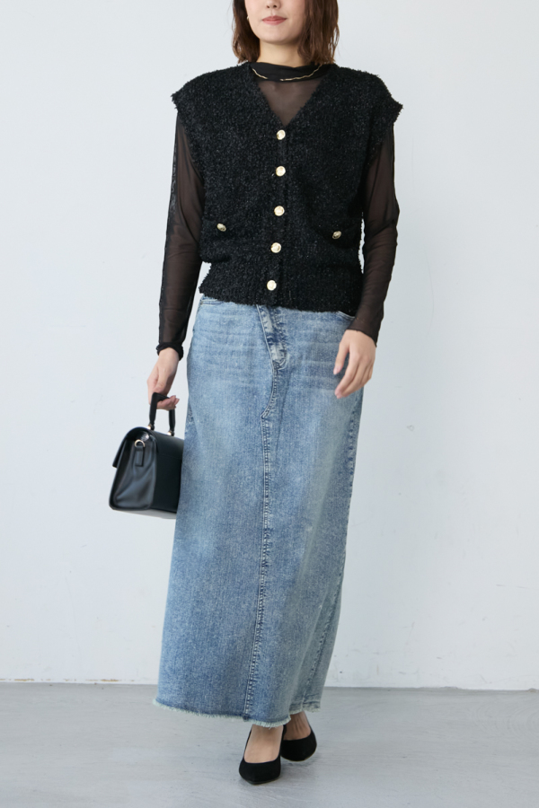 バタフライニットベスト｜TOPS｜レディースファッション通販のM