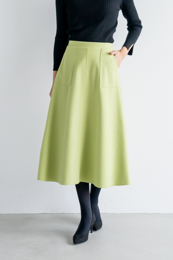 マメクロゴウチ グリーン フレアスカート 緑 mame プリーツ マメクロゴウチ グリーン フレアスカート 緑 mame プリーツ