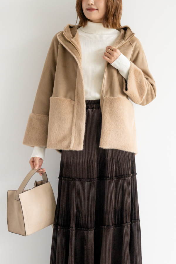 フェイクムートンファーコート｜OUTER｜レディースファッション通販のM
