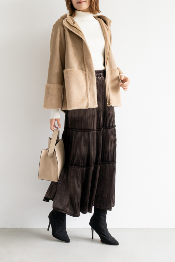 フェイクムートンファーコート｜OUTER｜レディースファッション通販のM