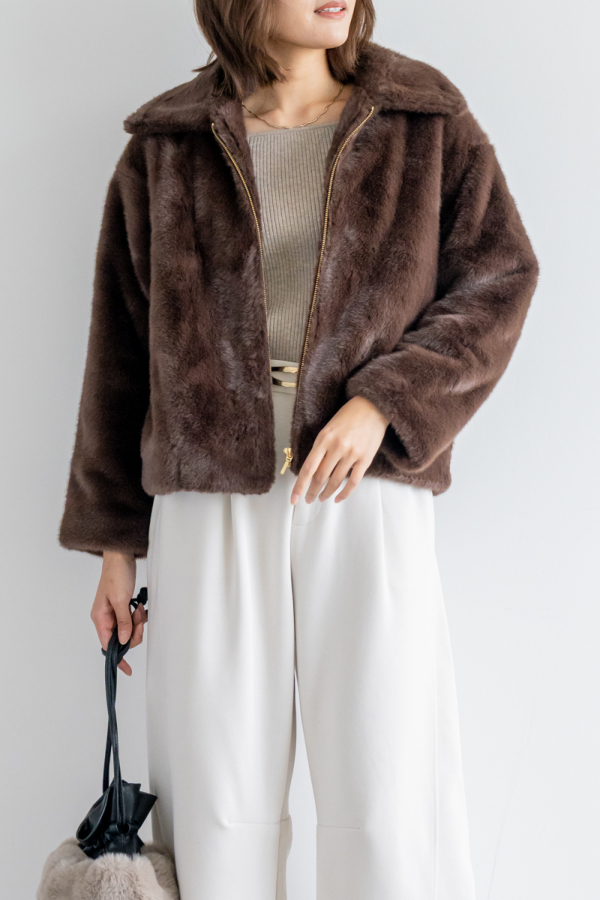 ミンクタッチファーコート｜OUTER｜レディースファッション通販のM