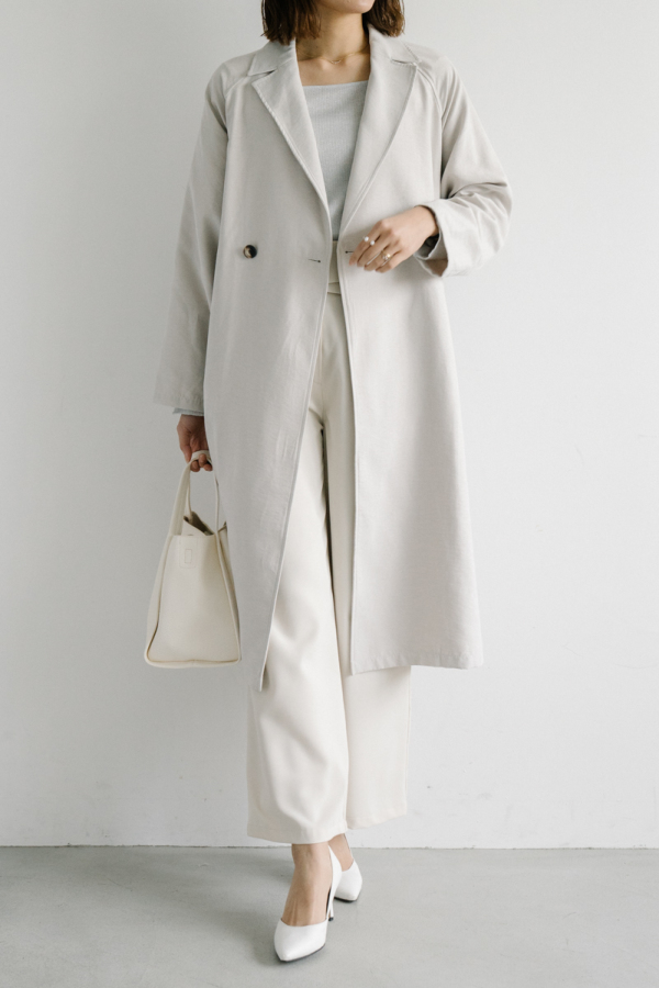 ピーチスキントレンチコート｜OUTER｜レディースファッション通販のM