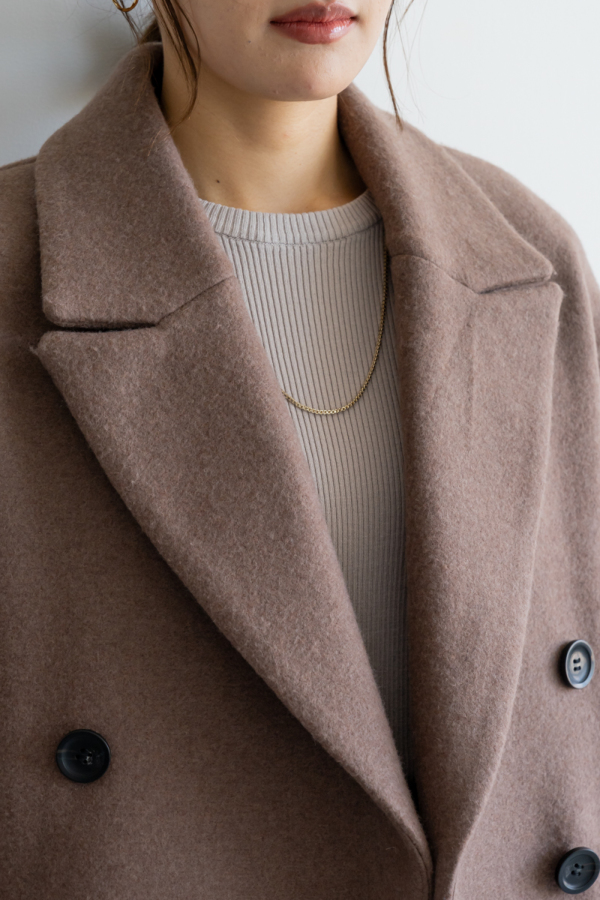 HER Pコート 茶色 最終値下げ❣️ クリーニング後❣️裏地付きであったかい❣️ P