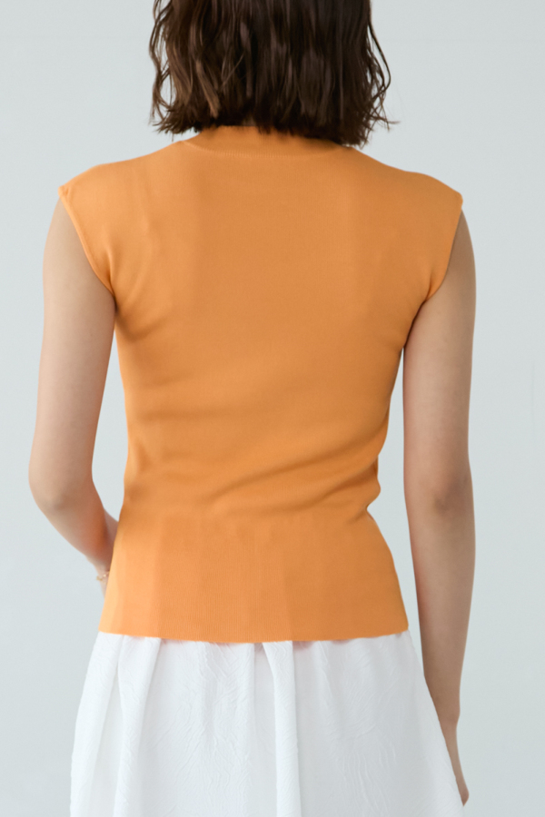 【美品】バーバリー サマーニット オレンジ シャドーチェック S 現行 美品】バーバリー サマーニット オレンジ シャドーチェック S
