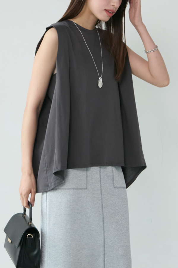 ドライタッチフレアカットソー｜TOPS｜レディースファッション