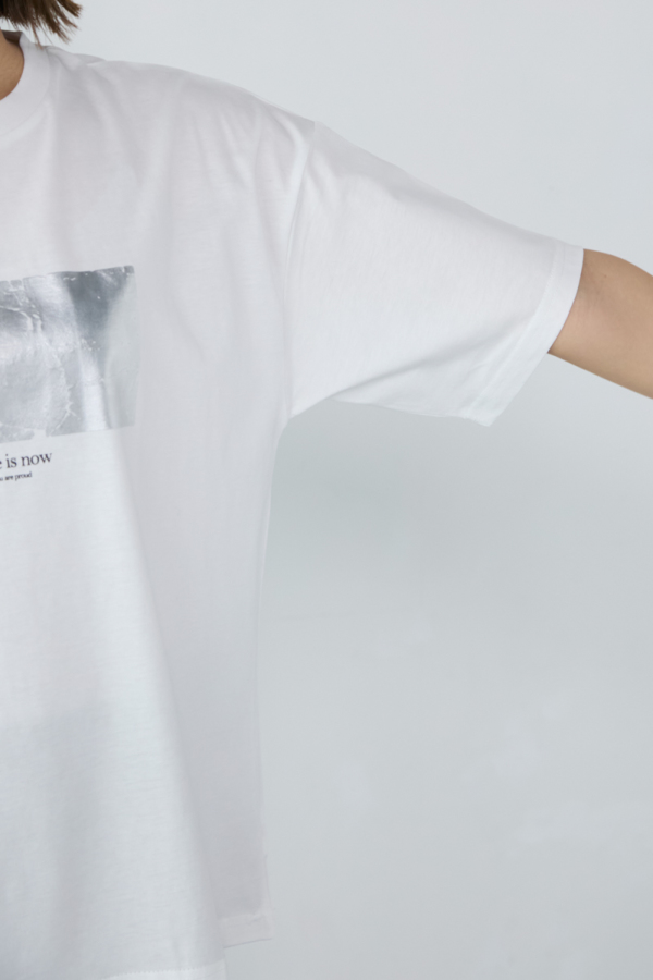 クラッシュ箔プリントTシャツ｜TOPS｜レディースファッション