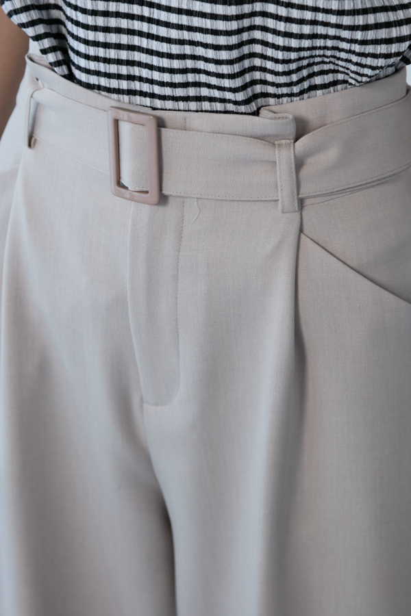 ベルト付きワイドパンツ｜PANTS｜レディースファッション通販のM