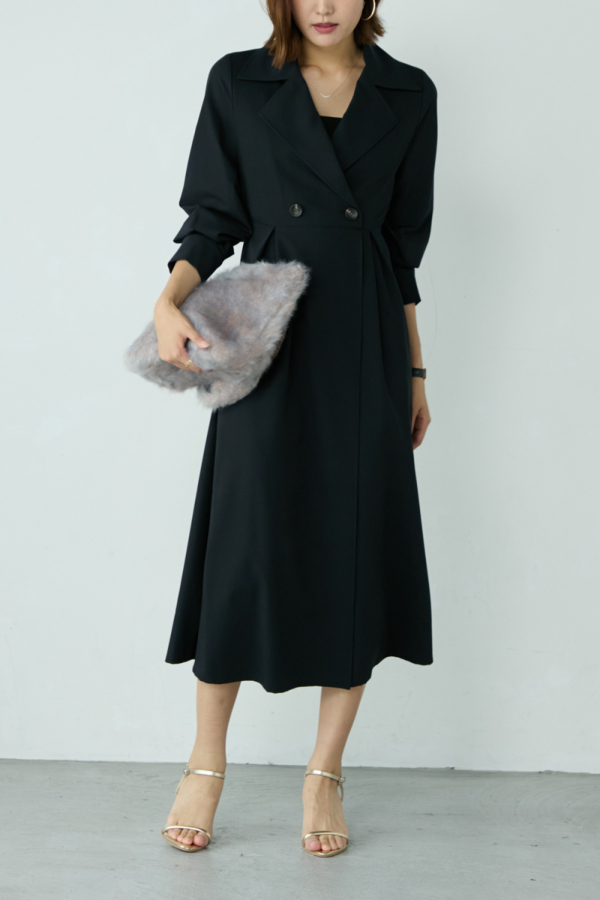 ダブルスタンダードクロージング　トレンチ風ワンピース DOUBLE STANDARD CLOTHING SALE30%OFF ダブルスタンダード