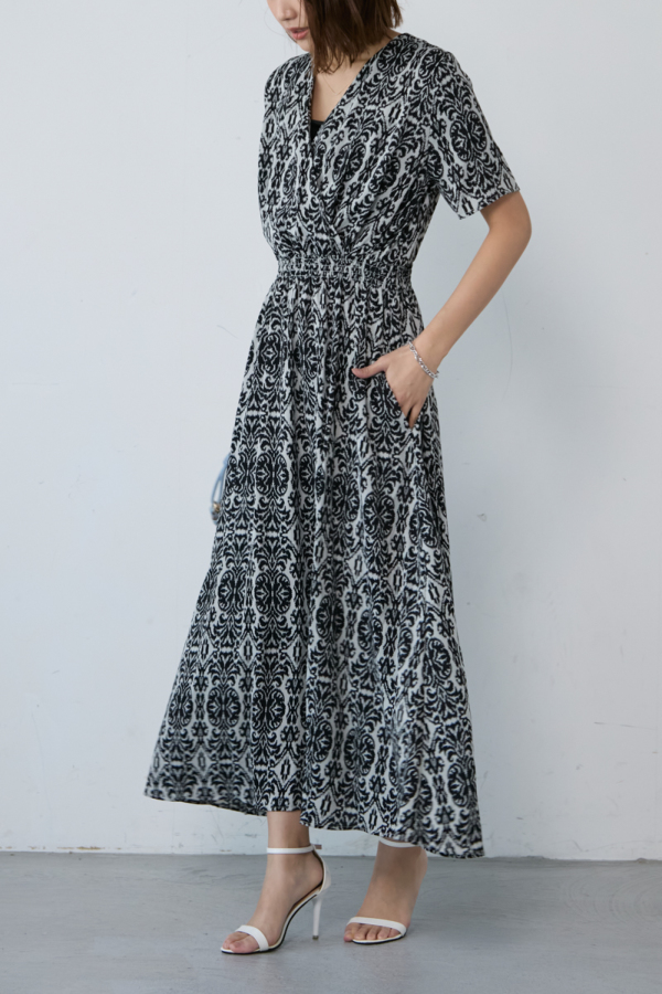 新品　エムドゥ　M.deux ロングワンピース　カシュクール女神ワンピース カシュクール女神ワンピース｜ONE-PIECE｜レディース