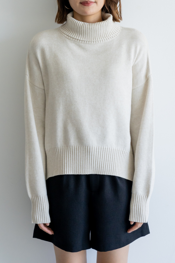 セットアップ対応》タートルゆるニット｜TOPS｜レディースファッション