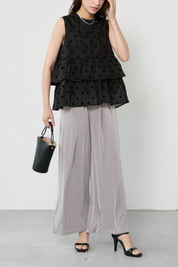 【美品】Deuxieme Classe 夏の外出を楽しく！可愛い美脚パンツ Deuxieme Classe スラックス パンツ 追加*Summer ワイドパンツ