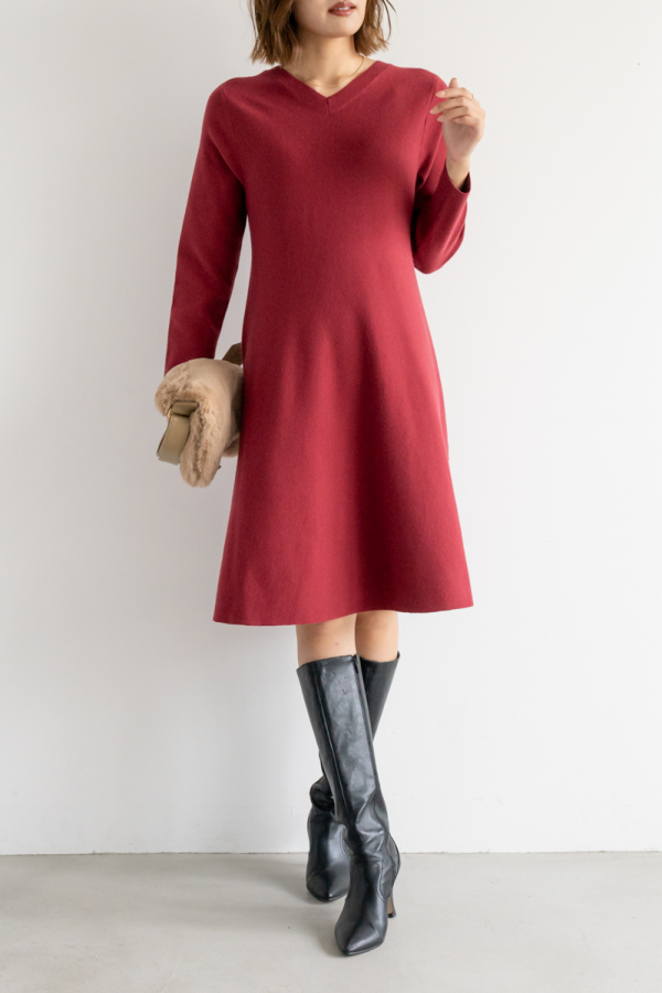 ワンピース iamtrue7382 チュールデザインVネックロングワンピース 【品番:so1-382】