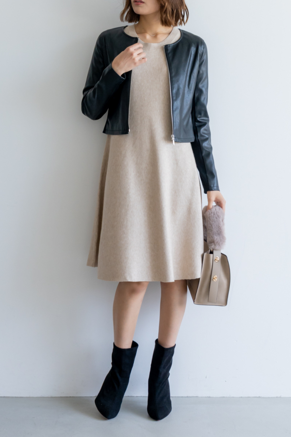 2wayフレアニットワンピース｜ONE-PIECE｜レディース