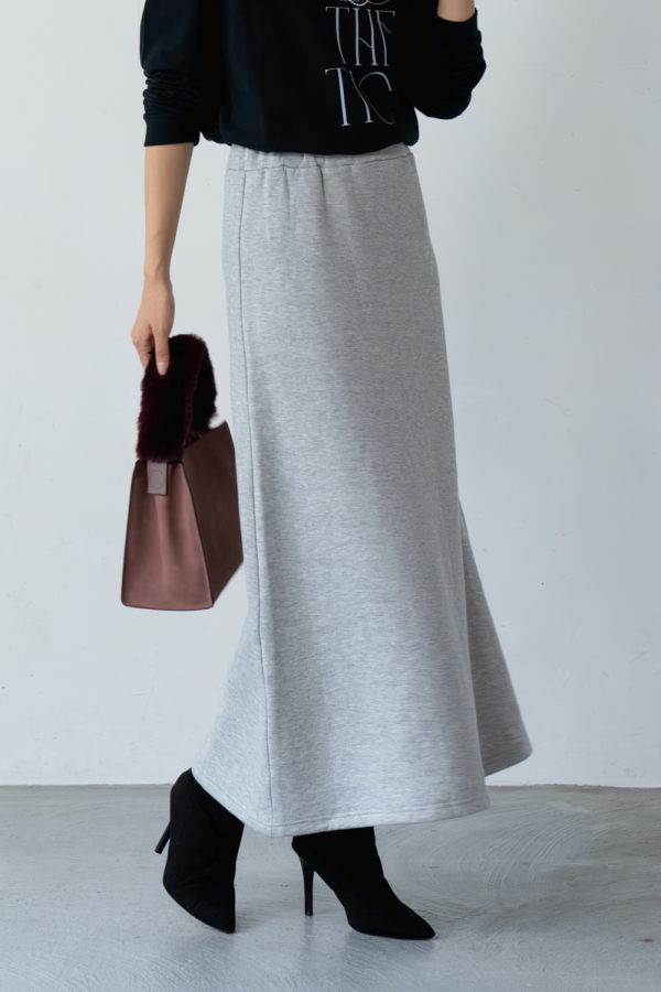 LIMITED SET】裏起毛ジップパーカー＋裏起毛セミフレアスカート